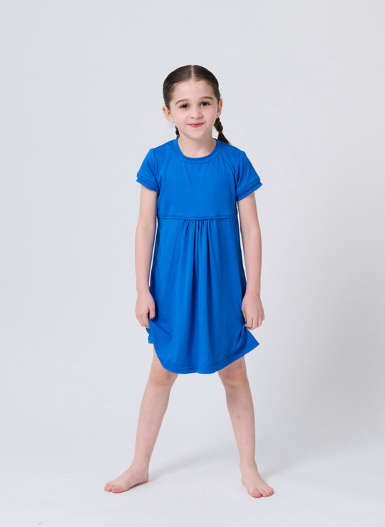 Blue T-shirt Dress